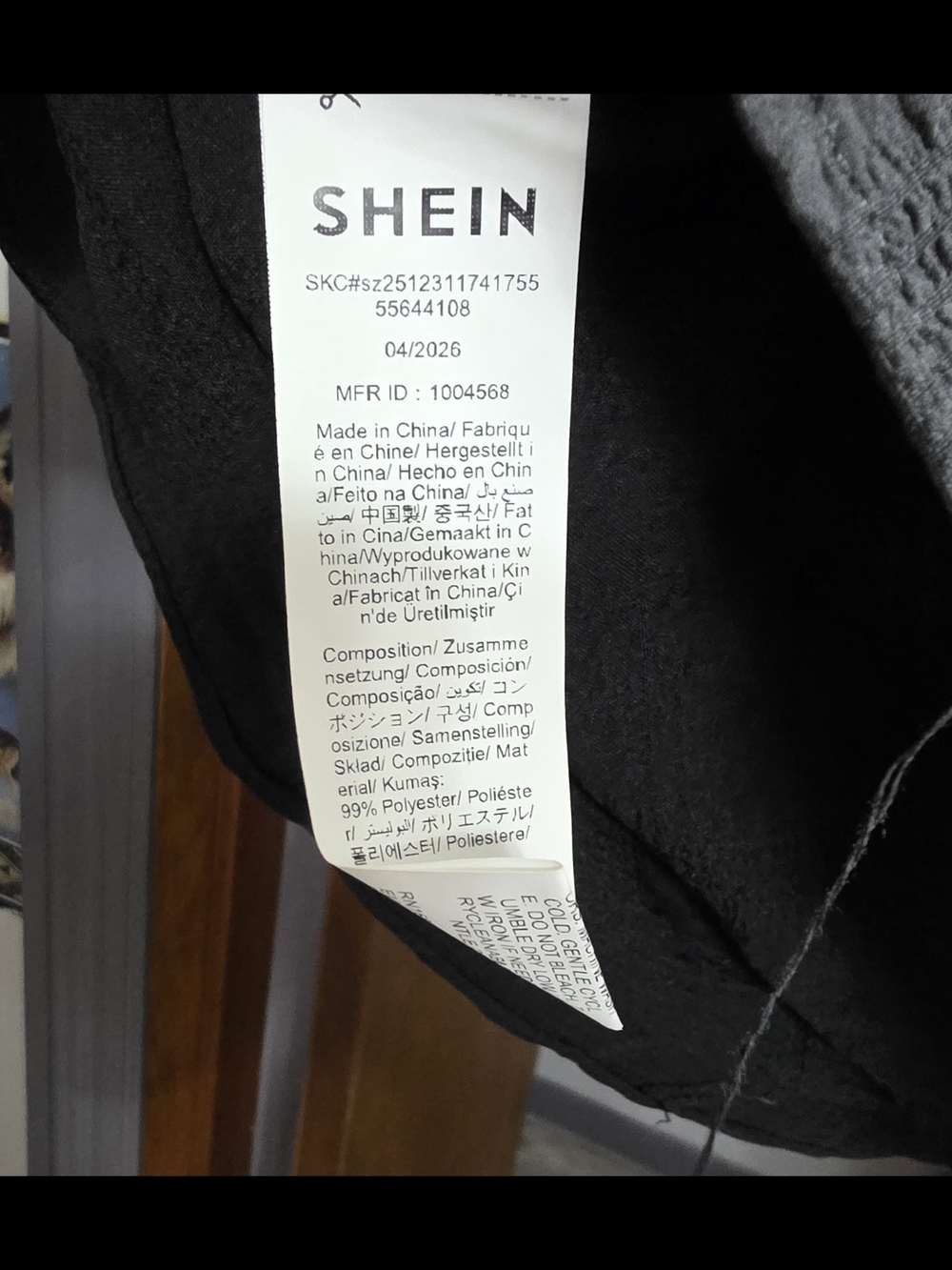 SHEIN Black Women’s Blouse - Classic Lightweight Top - Picture 4 of 4